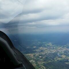 Flugwegposition um 15:00:47: Aufgenommen in der Nähe von Regen, Deutschland in 2259 Meter